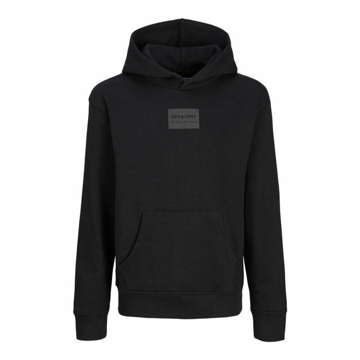 Детски суичър с качулка Jack & Jones Jjhakkai Черен