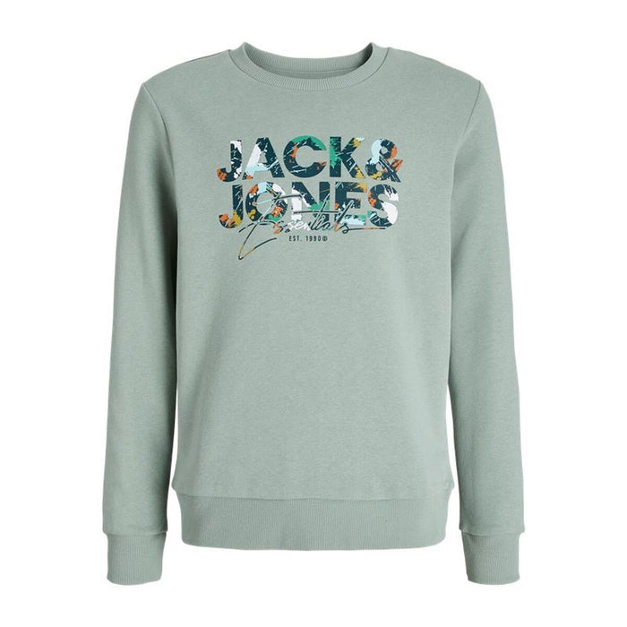 Детски суичър без качулка Jack & Jones Jjgeplas Crew Neck Син