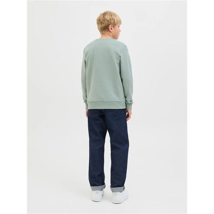 Детски суичър без качулка Jack & Jones Jjgeplas Crew Neck Син