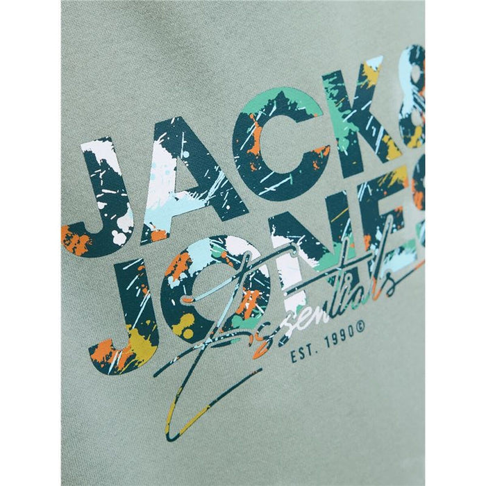 Детски суичър без качулка Jack & Jones Jjgeplas Crew Neck Син
