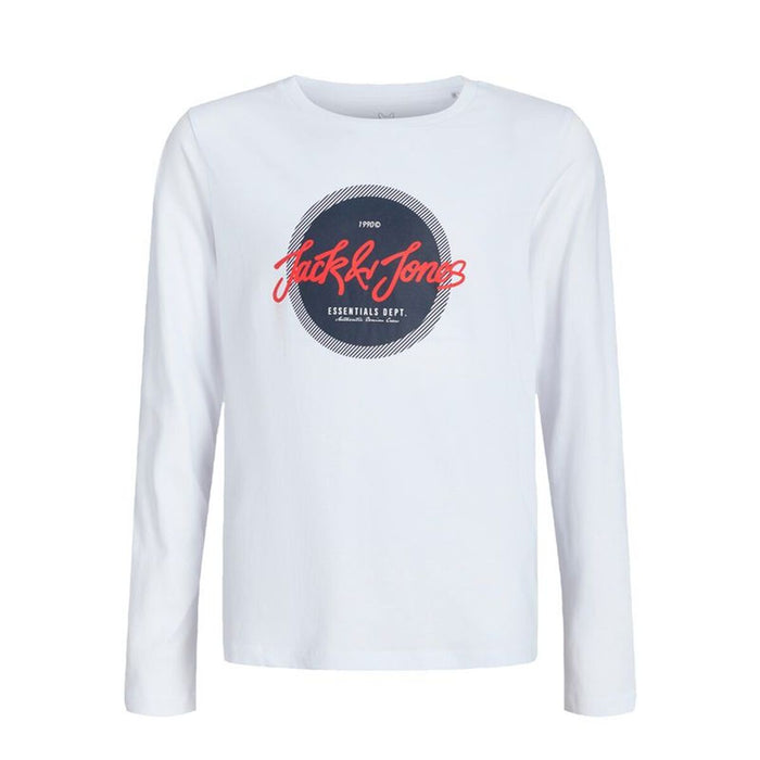 Детска Тениска с Дълъг Ръкав Jack & Jones Jjurban Ls Crew Neck Бял