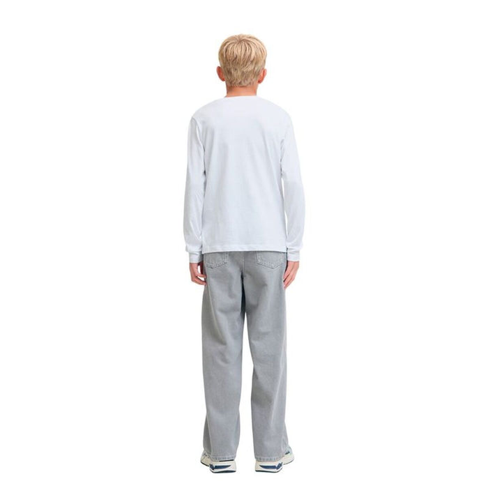 Детска Тениска с Дълъг Ръкав Jack & Jones Jjurban Ls Crew Neck Бял