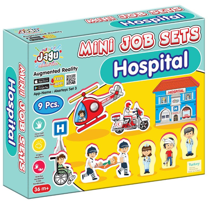 Комплект говорещи играчки Jagu - Болница, 9 части