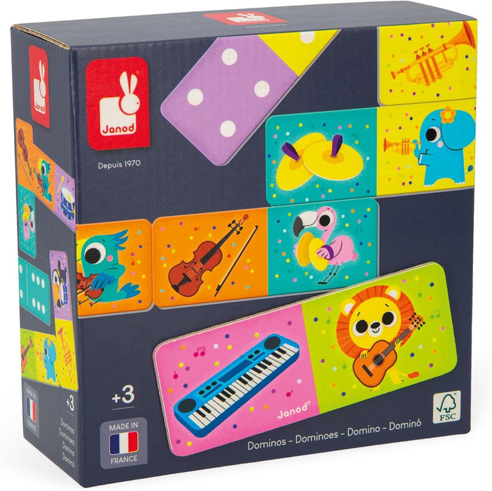 Настолна игра Dominoes Musical Instruments - Детска