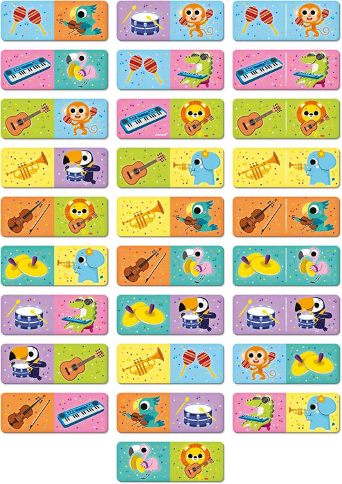 Настолна игра Dominoes Musical Instruments - Детска