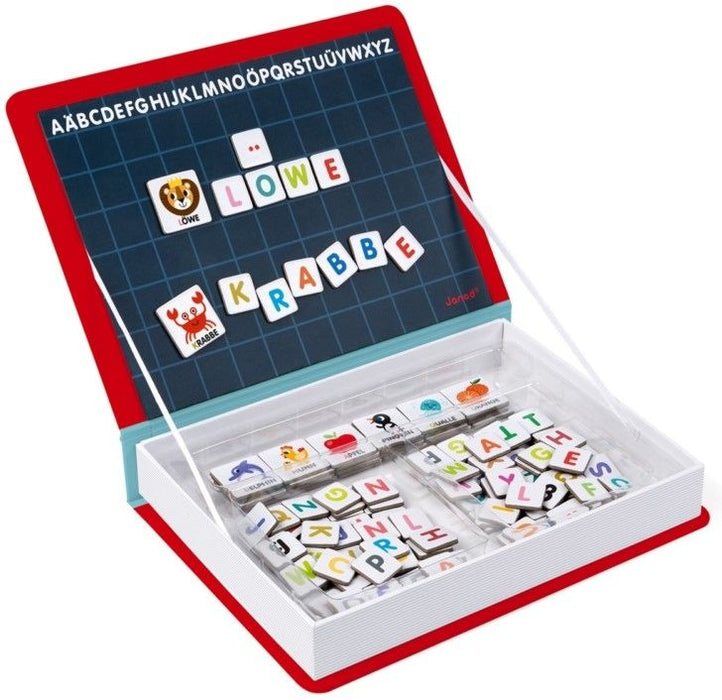 Детска магнитна книга Janod - Немската азбука