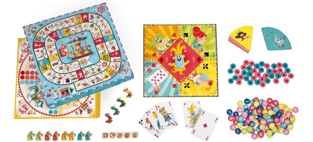 Комплект детски настолни игри Janod, Carrousel
