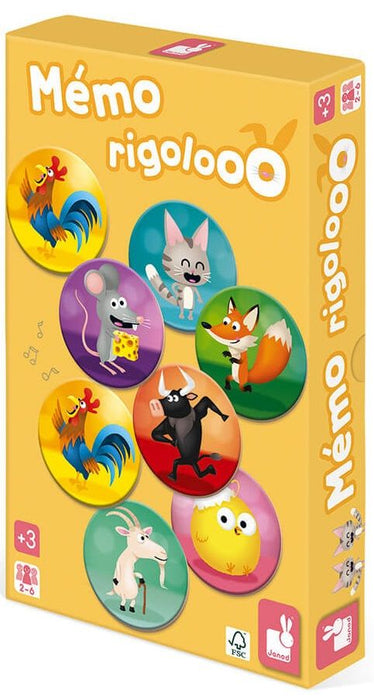 Игра за памет Janod - Rigolooo