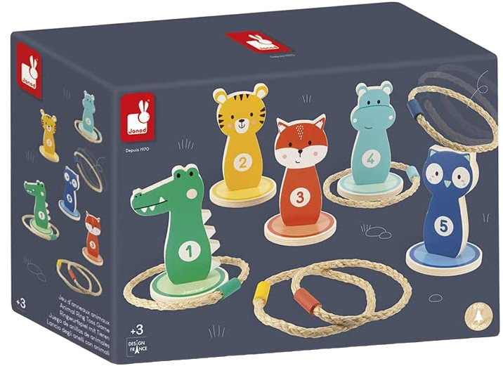 Детска игра Janod - Животни за нанизване