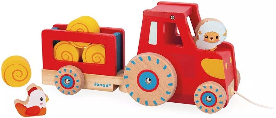 Дървена играчка Janod - Трактор