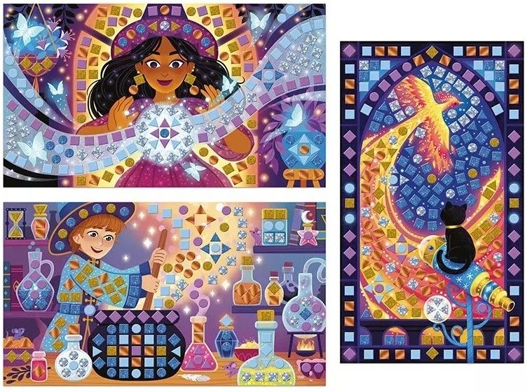 Творчески комплект Janod - Magic School, мозайка