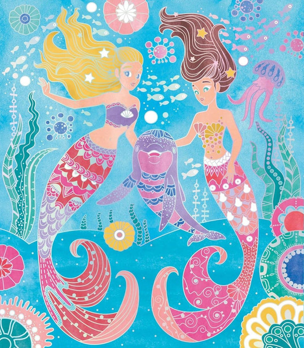 Творчески комплект Janod - Magic Ocean, акварелни рисунки
