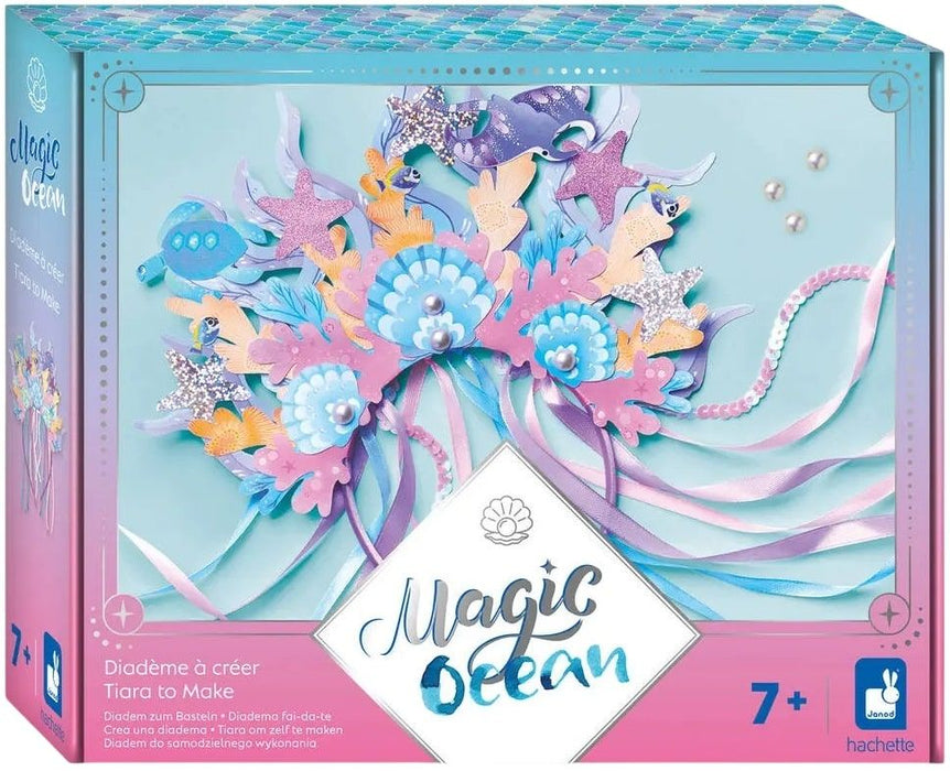 Творчески комплект Janod - Magic Ocean, тиара