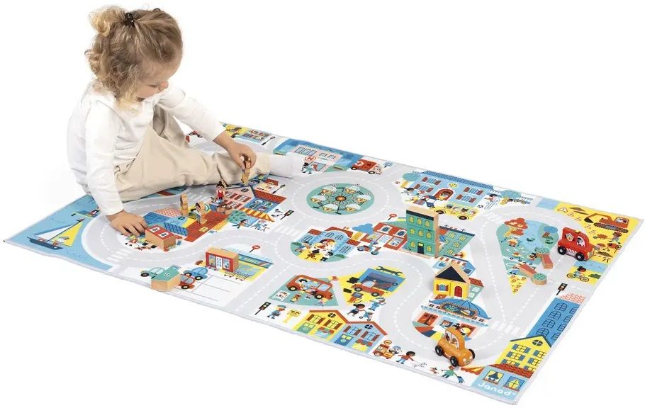 Килимче за игра Janod Cross Roads - Град