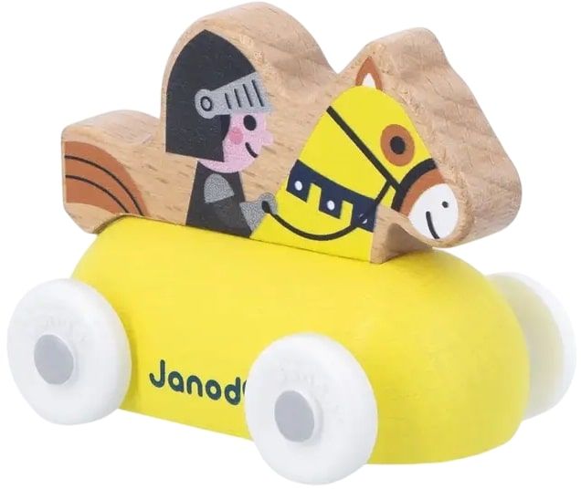 Дървена количка Janod Cross Roads - Рицар