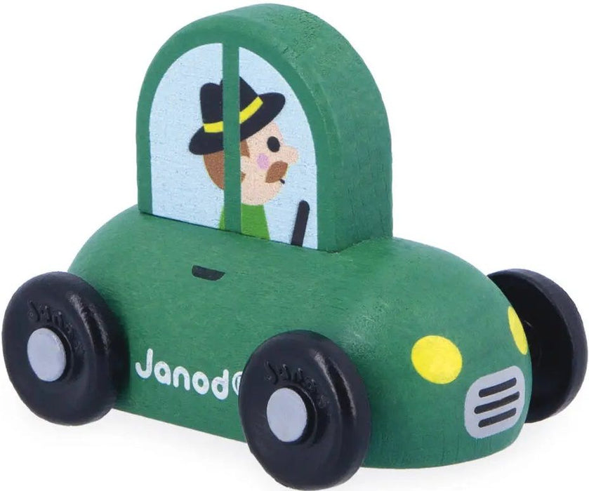 Дървена количка Janod Cross Roads - Малка кола