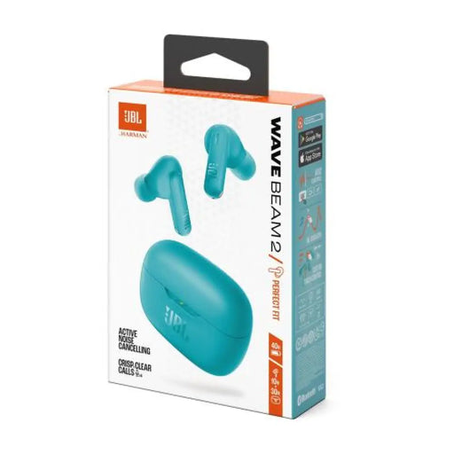 JBL Wave Beam 2 TWS Bluetooth Wireless In-Ear Earbuds Blue