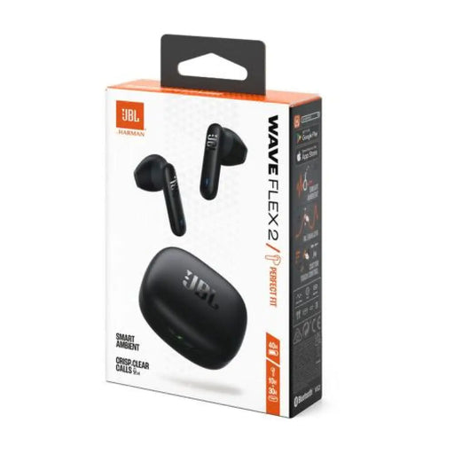JBL Wave Flex 2 TWS Bluetooth Wireless In-Ear Earbuds Black