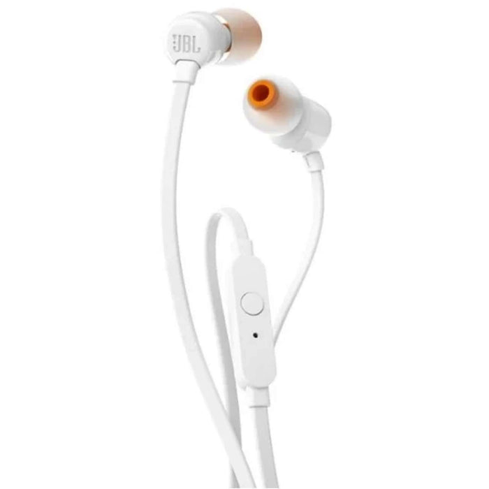 JBL T110 Кабелни слушалки за поставяне в ушите Mini Jack 3,5 мм - бели