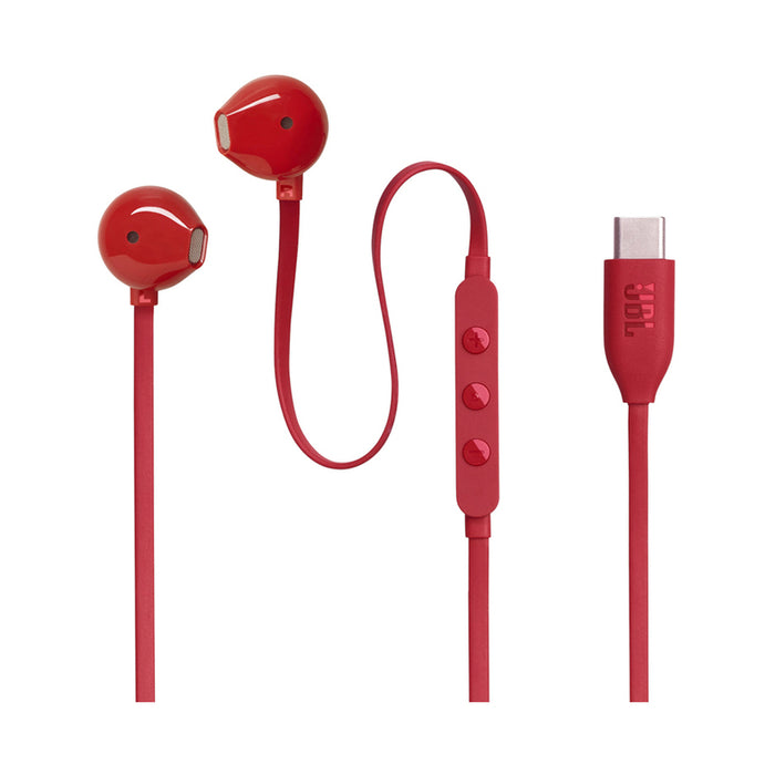 Стерео слушалки JBL TUNE 305C TYPE-C RED