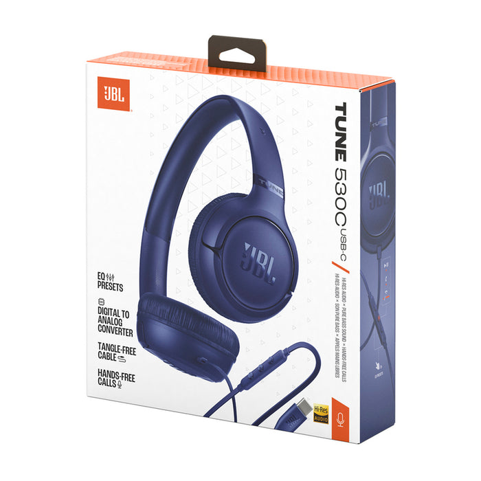 Стерео слушалки JBL T530C BLUE