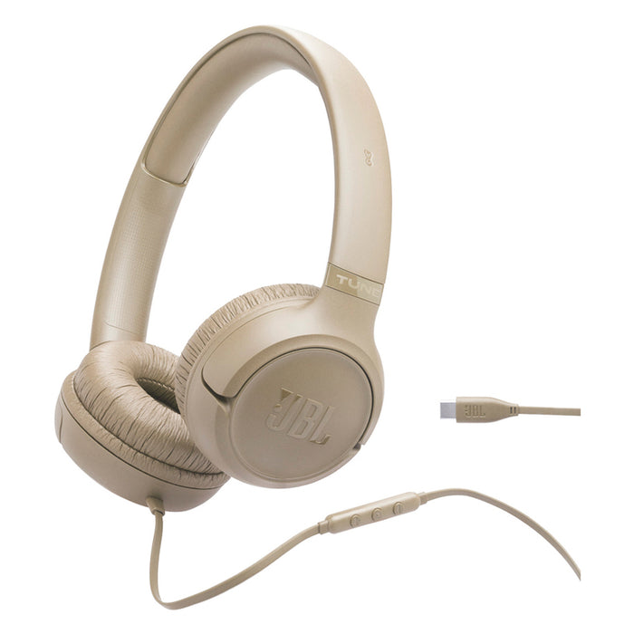 Стерео слушалки JBL T530C BEIGE