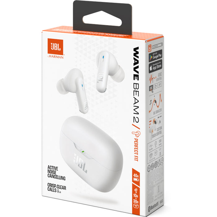 True wireless слушалки JBL WAVE BEAM 2 БЕЗЖИЧНА ВРЪЗКА, БЯЛ
