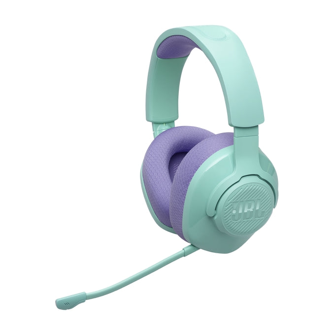 JBL QUANTUM 360 CYN Безжични слушалки за игри със съраунд звук и подвижен микрофон