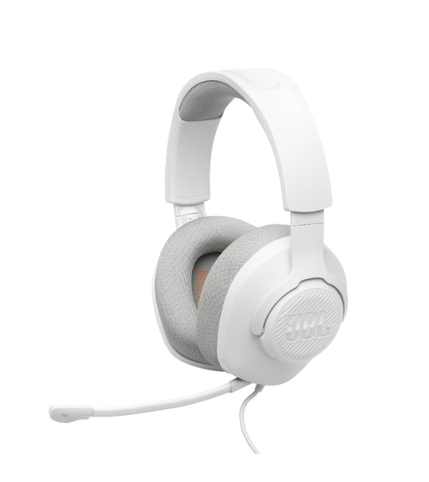 JBL QUANTUM 360 WHT безжични слушалки за игри за над ушите със съраунд звук и подвижен микрофон