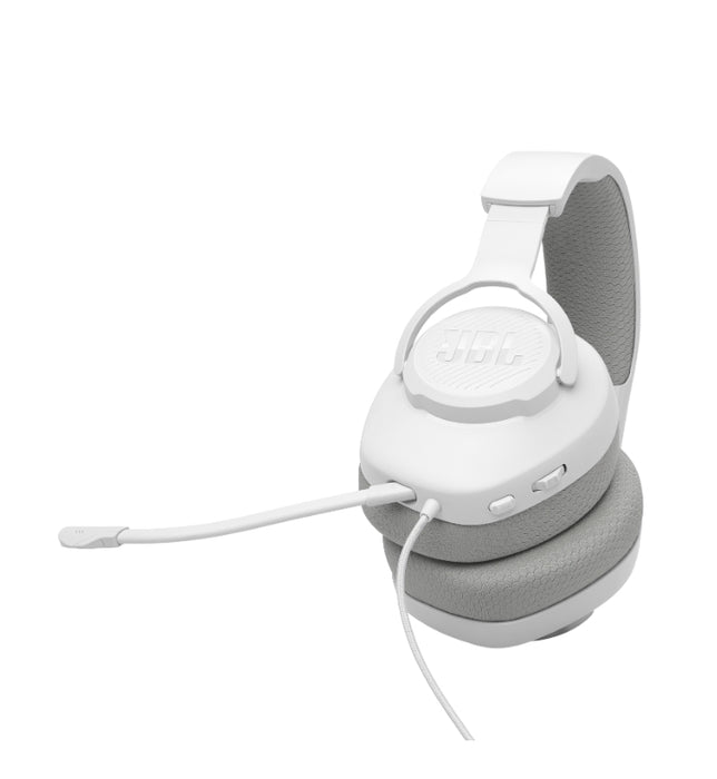 JBL QUANTUM 360 WHT безжични слушалки за игри за над ушите със съраунд звук и подвижен микрофон