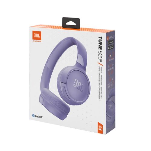 JBL Tune 520BT Bluetooth Wireless On-Ear Headphones Purple EU