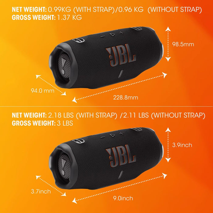 Преносими блутут колони JBL JBLCHARGE6BLK Черен