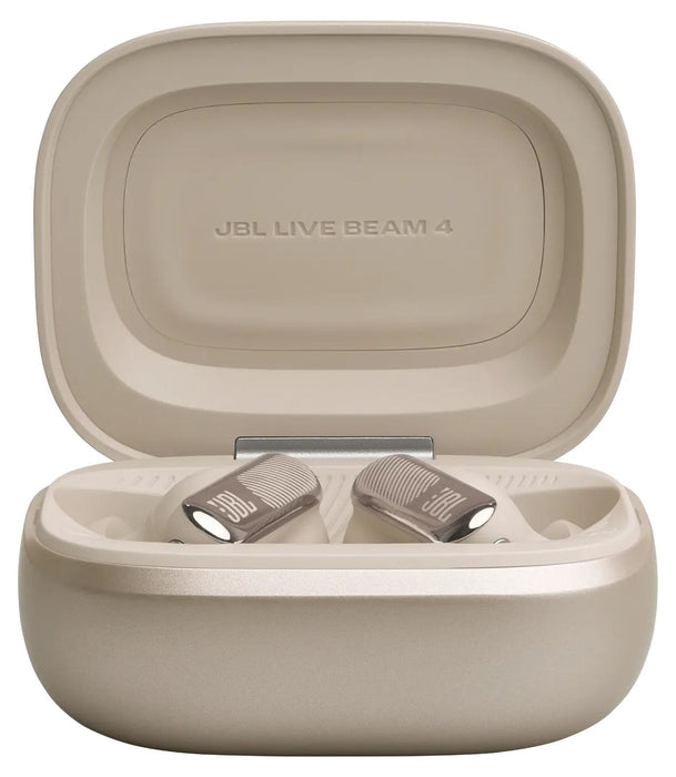 Безжични слушалки JBL - Live Beam 4, TWS, ANC, бежови