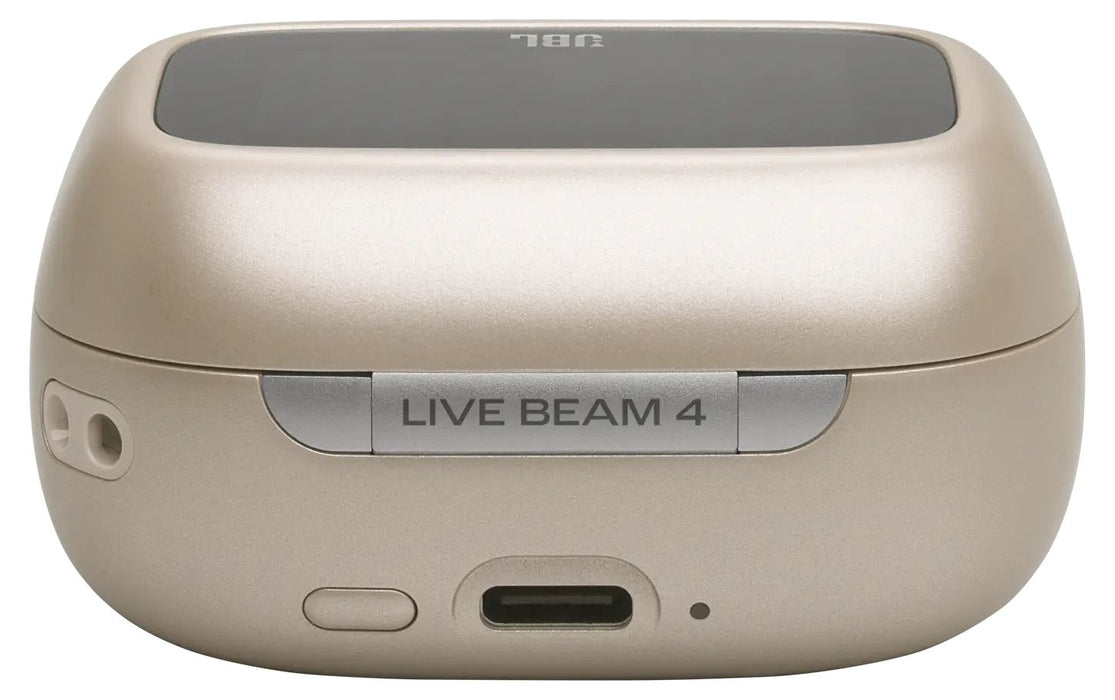 Безжични слушалки JBL - Live Beam 4, TWS, ANC, бежови