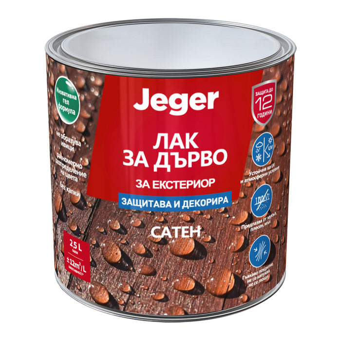 ЛАК ЗА ДЪРВО ОРЕХ 2.5 L JEGER