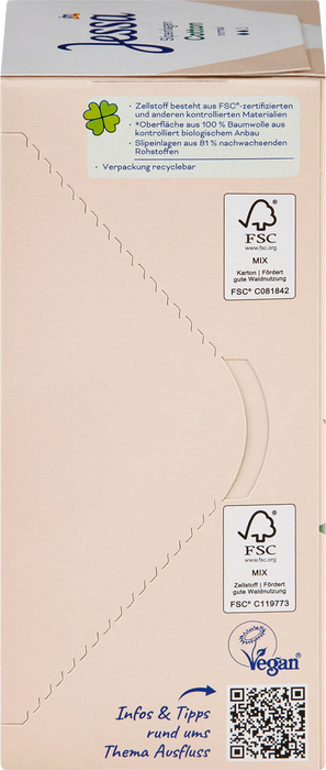 Ежедневни дамски превръзки Cotton normal, 40 бр
