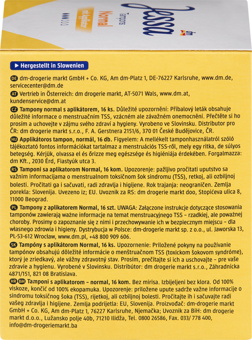 Тампони с апликатор Normal, 16 бр