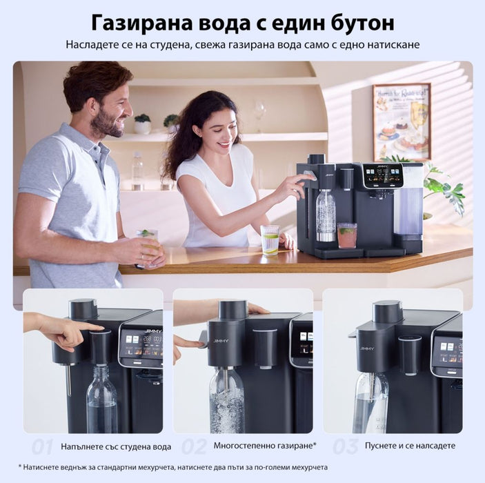 Допълнителен модул за газирана и студена вода JIMMY - Matrix S9, за M9 Pro, сив