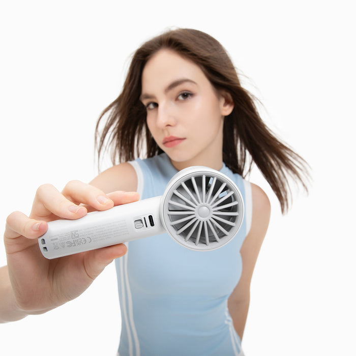 Jisulife Ръчен вентилатор 10 4000mAh Преносим USB вентилатор - Сив