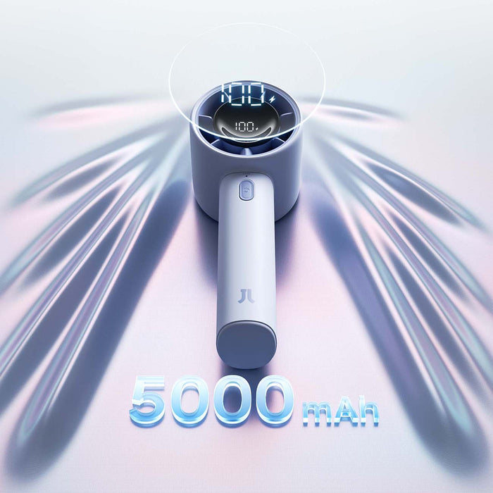 Jisulife Ръчен вентилатор 10S 5000mAh Преносим USB вентилатор - Син