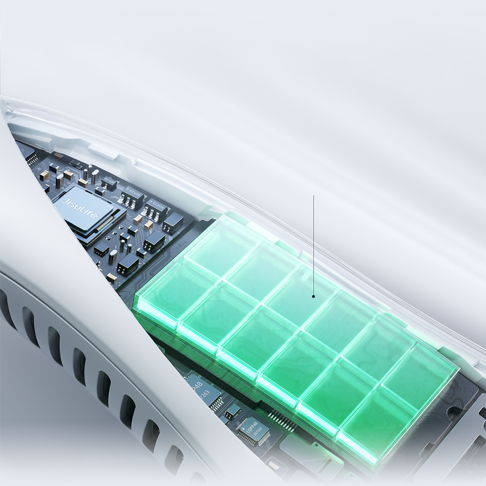 Jisulife вентилатор за врата 3 4000mAh преносим вентилатор за врата - сив