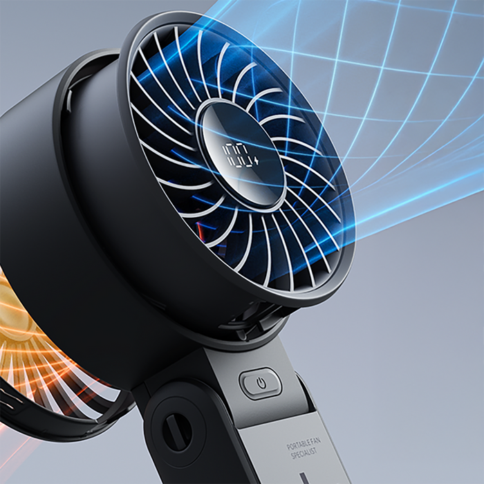 Jisulife Handheld Fan Life7 3600mAh преносим USB вентилатор - черен