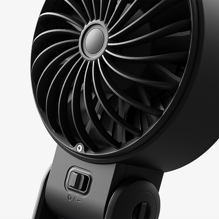 Jisulife Handheld Fan Life7 3600mAh преносим USB вентилатор - черен