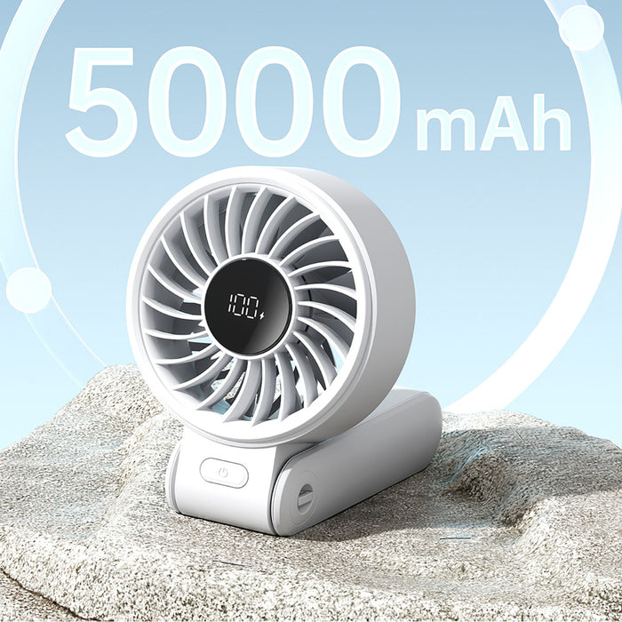 Ръчен вентилатор Jisulife Life7 3600mAh преносим USB вентилатор - сив