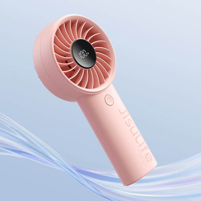Ръчен вентилатор Jisulife Life4 3600mAh преносим USB вентилатор - розов
