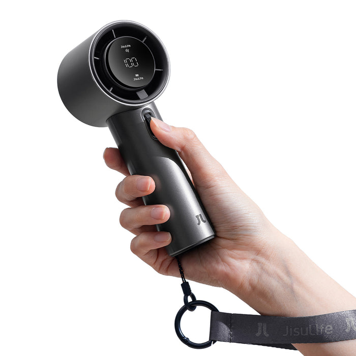 Jisulife Handheld Fan Pro1 S 5000mAh FA53PRO Mini Blower Преносим USB метален вентилатор - тъмно сив
