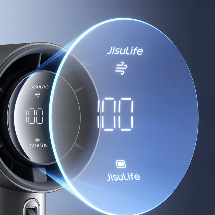 Jisulife Handheld Fan Pro1 S 5000mAh FA53PRO Mini Blower Преносим USB метален вентилатор - тъмно сив