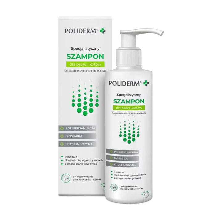 JM SANTE Poliderm - шампоан против пърхот за кучета и котки