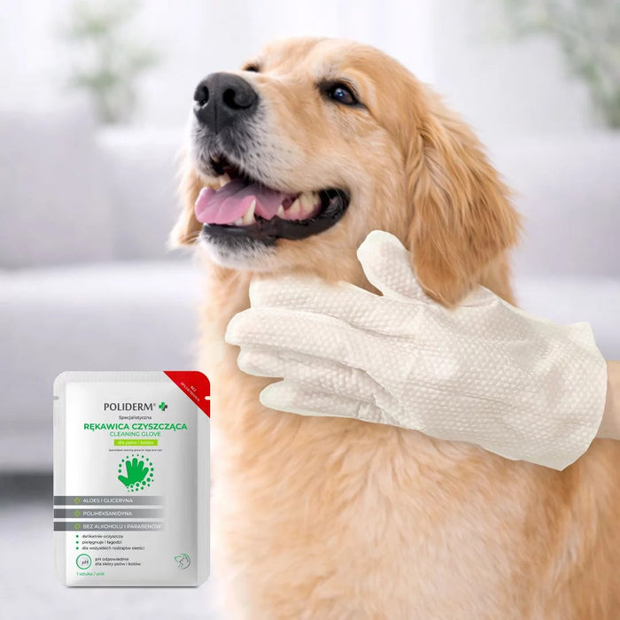POLIDERM® ръкавица за почистване за кучета и котки - 1 бр.