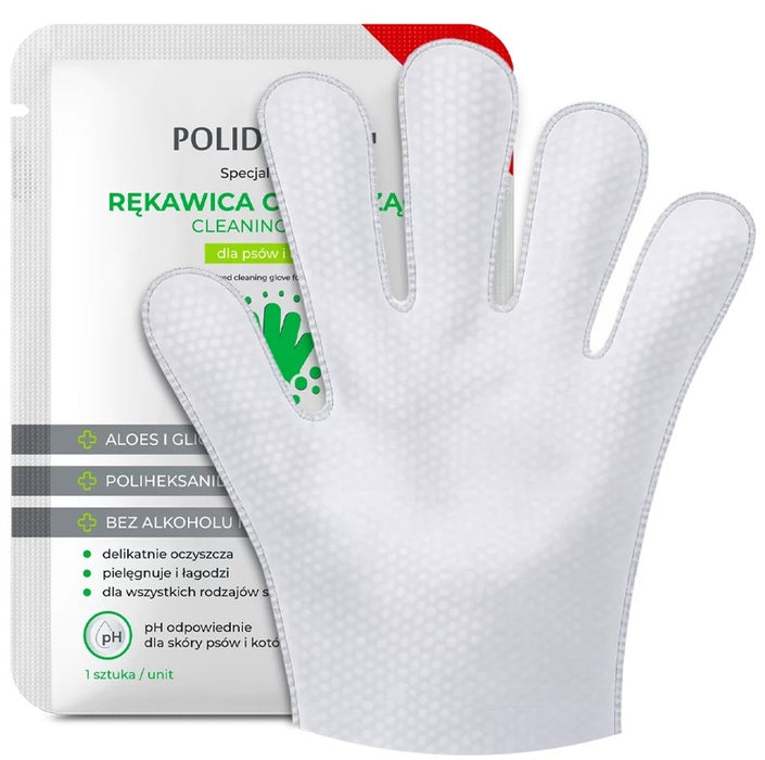 POLIDERM® ръкавица за почистване за кучета и котки - 1 бр.